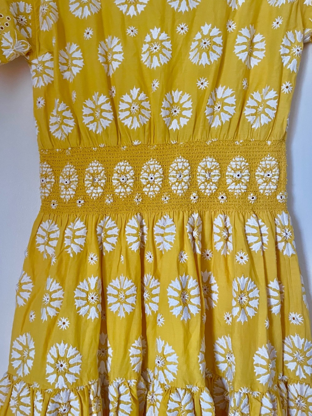 TORY BURCH
Blouson Floral
Cotton Dress
Short Sleeve
Yellow White
Size 4
New - Picture 5 of 12